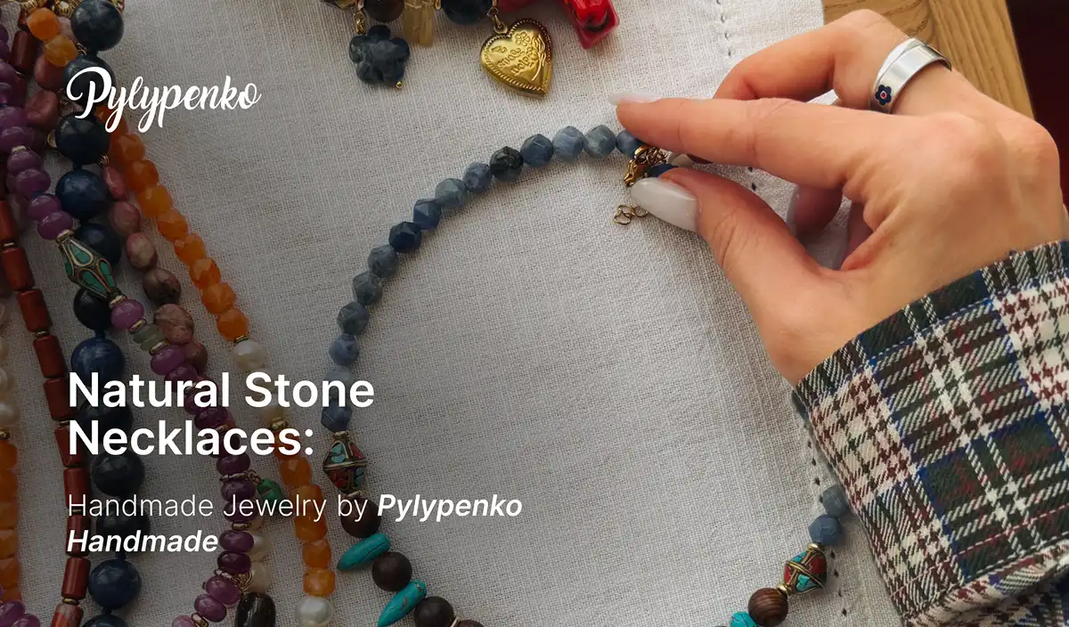 Handmade Natural Stone Necklaces from Ukraine