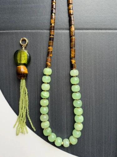 Long Onyx & Tiger's Eye Necklace